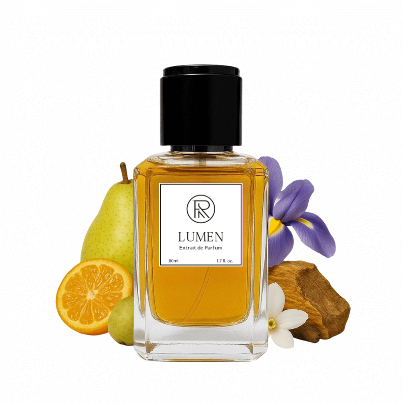 Frago LUMEN perfume bottle – luminous citrus fragrance