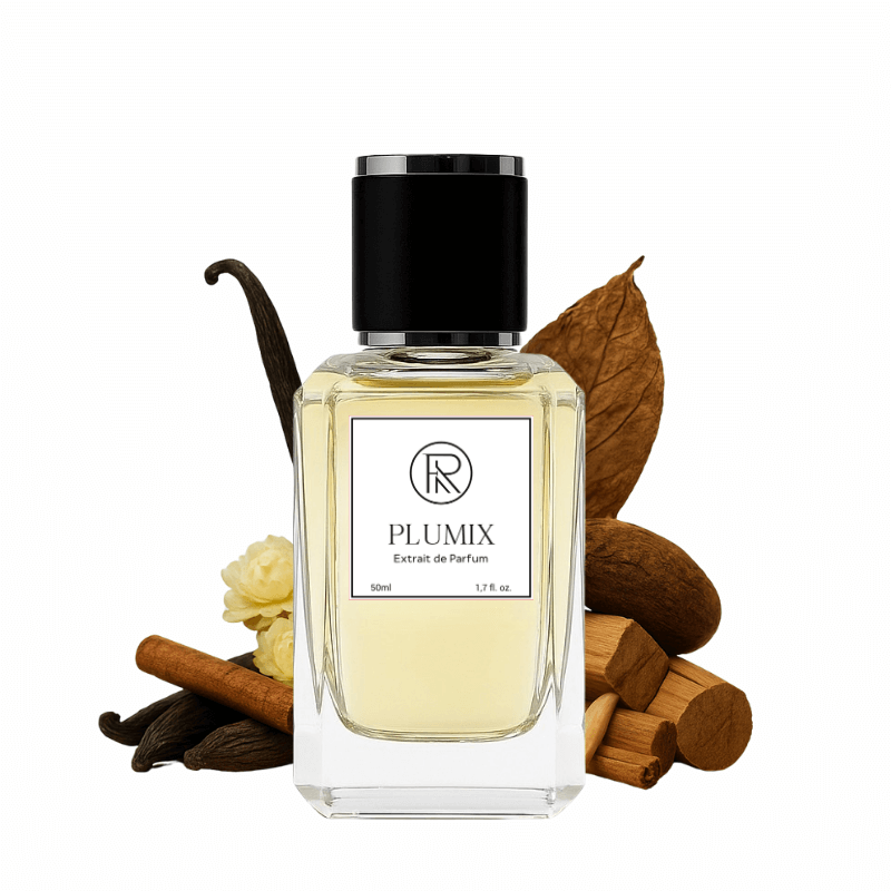 Frago PLUMIX perfume bottle with fruits – fruity plum and violet fragrance