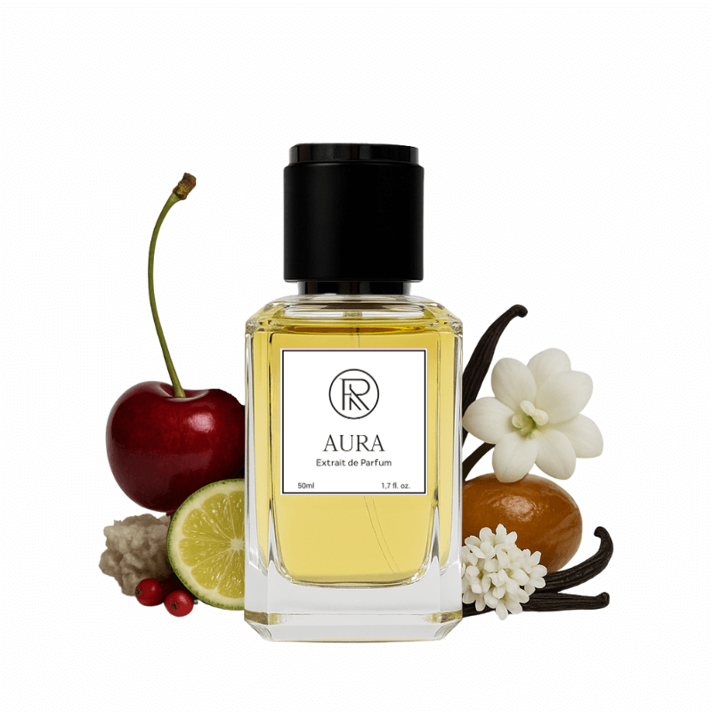 Frago AURA perfume bottle – radiant fragrance